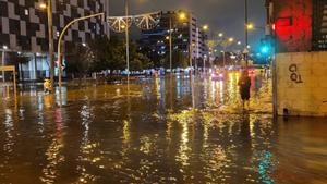 El temporal deixa més 100 litres per metre quadrat a l’àrea de Barcelona