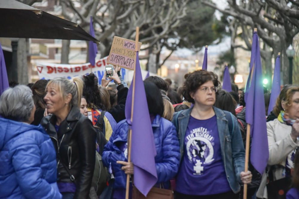 Manifestació feminista del 8M a Manresa