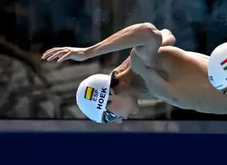 Luca Hoek se cuelga la plata en los 50 libre