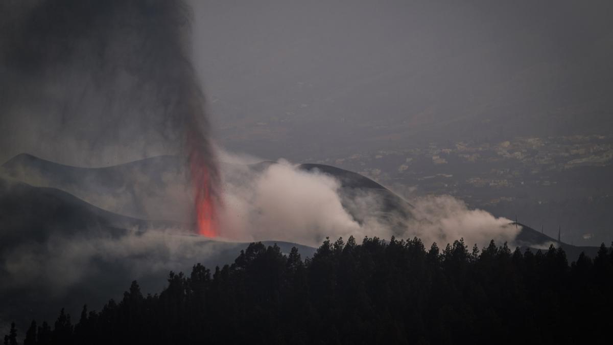 Erupción del volcán Tajogaite el pasado año.