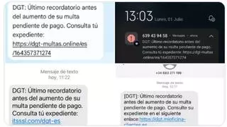 La DGT alerta de una estafa enviada por SMS