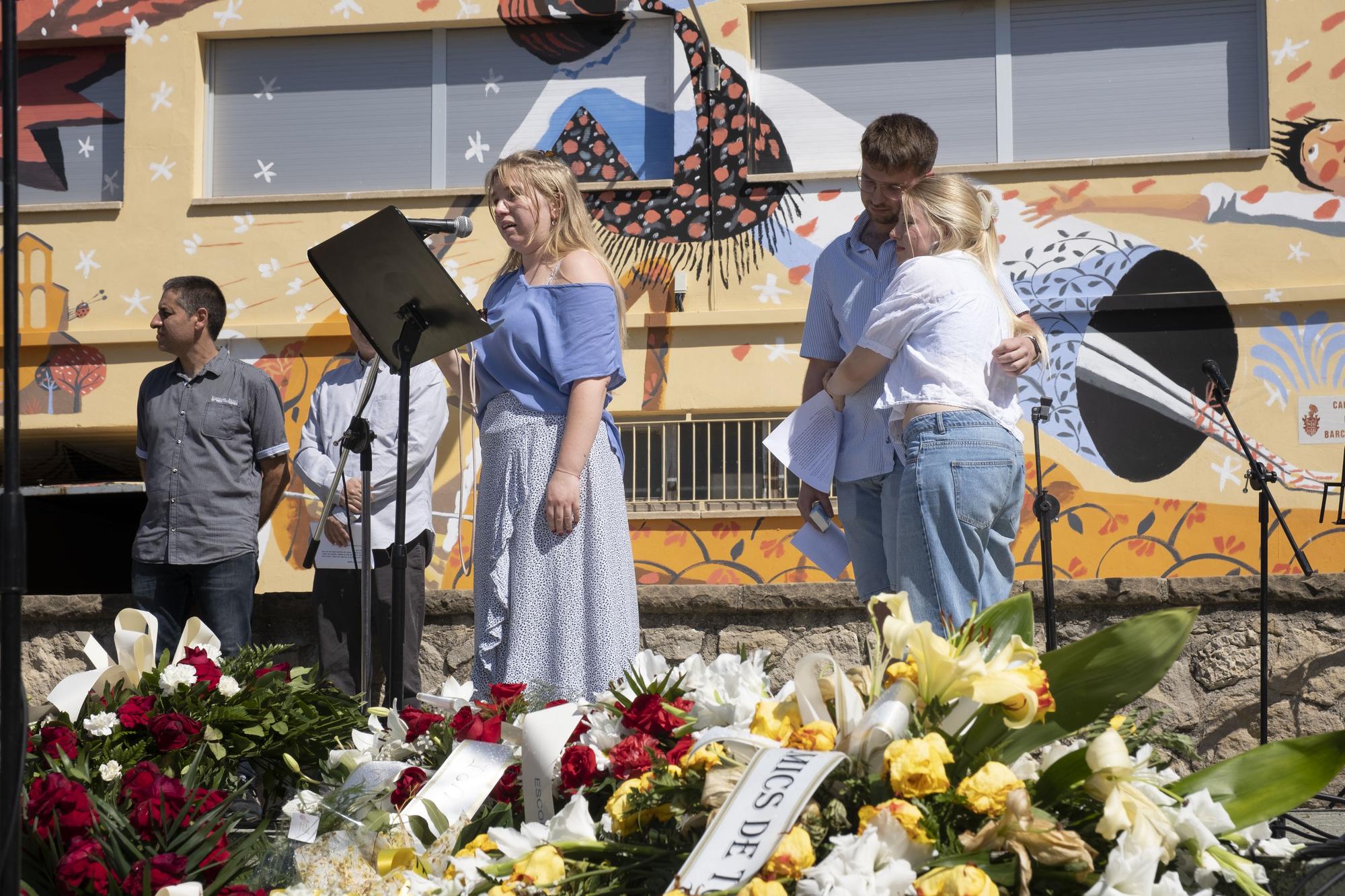 Centenars de persones acomiaden Oriol Sardà a Sant Vicenç de Castellet