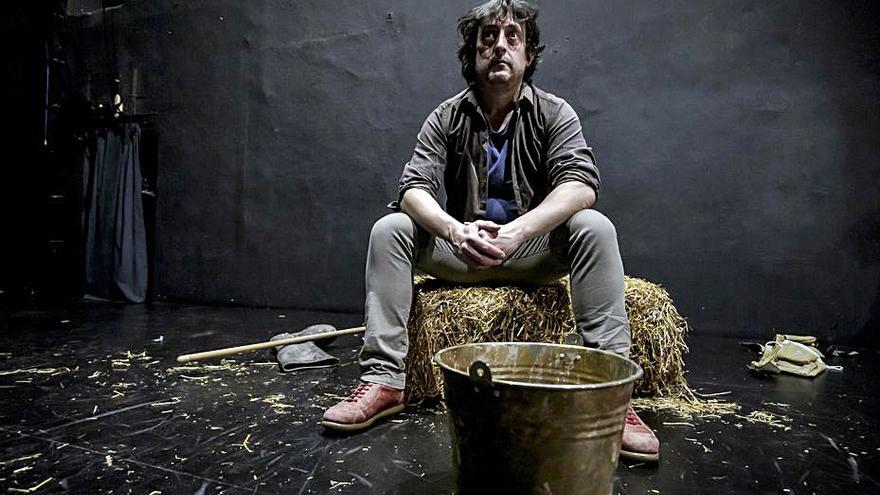 Pedro Orell, protagonista de ‘El porc’, ayer en el Sans. | B. RAMON