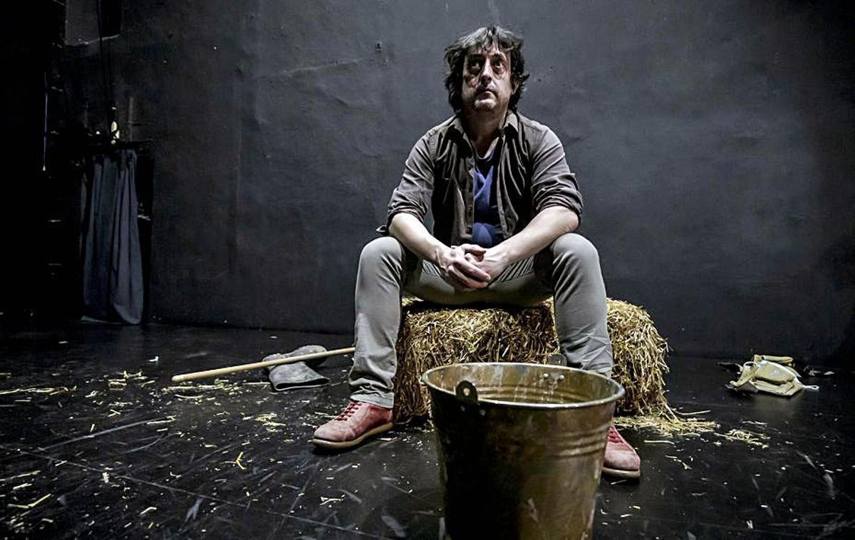 Pedro Orell, protagonista de ‘El porc’, ayer en el Sans. | B. RAMON