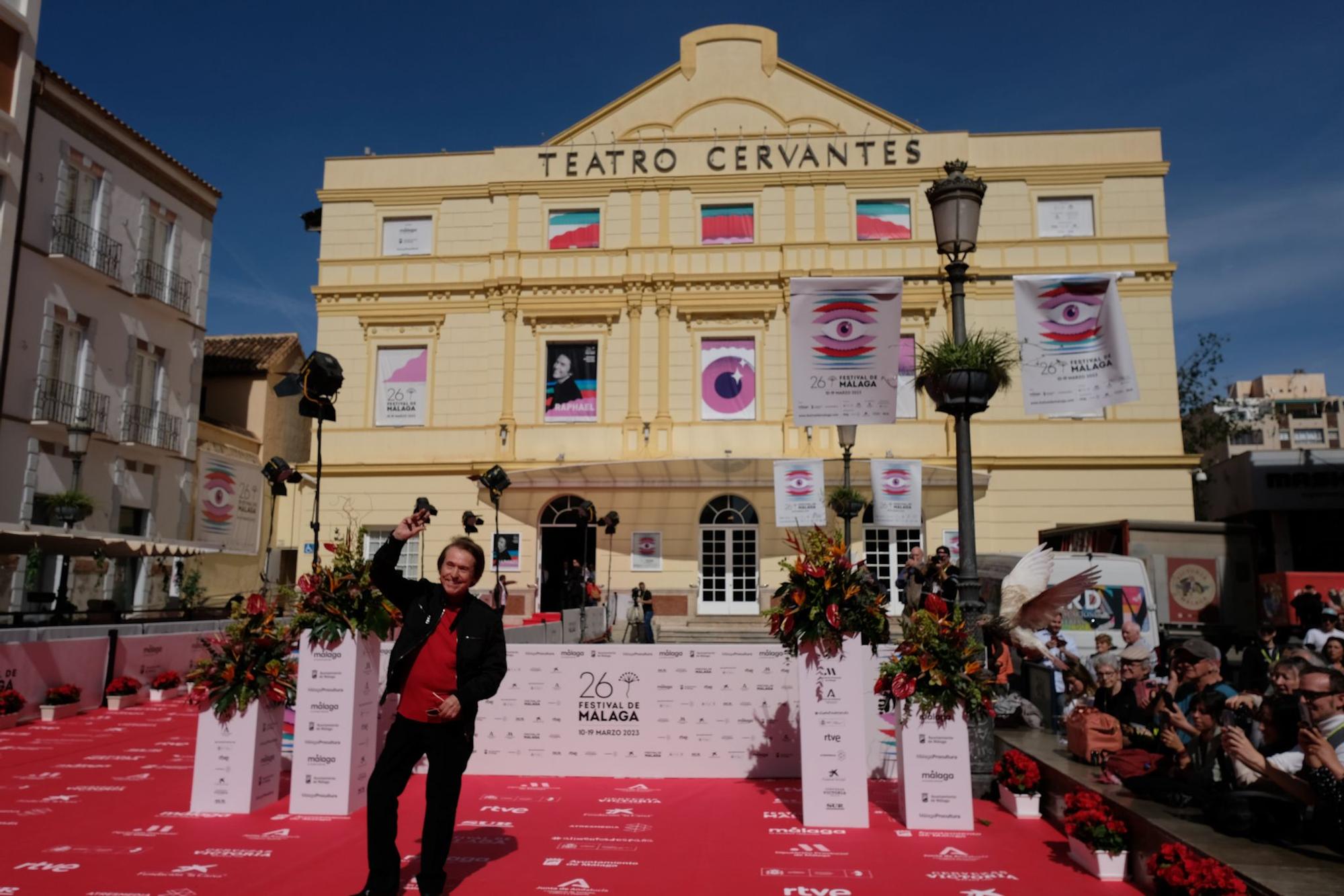 Raphael, en Málaga para recibir la biznaga Ciudad del Paraíso del Festival de Cine