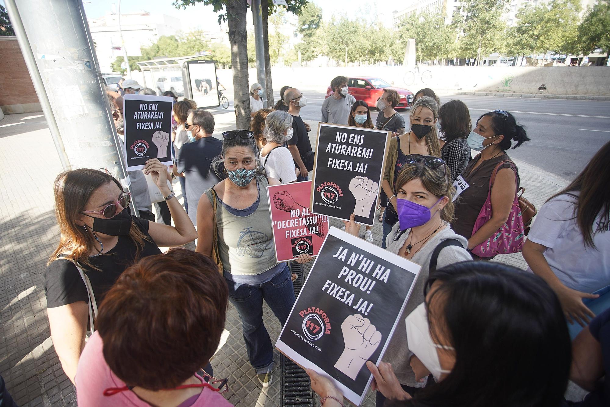 Protesta a Girona contra la llei «Iceta»