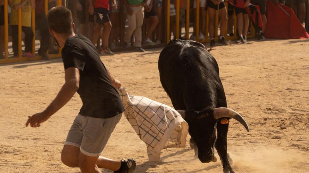 El encierro de Bermillo, entre calor y capotes