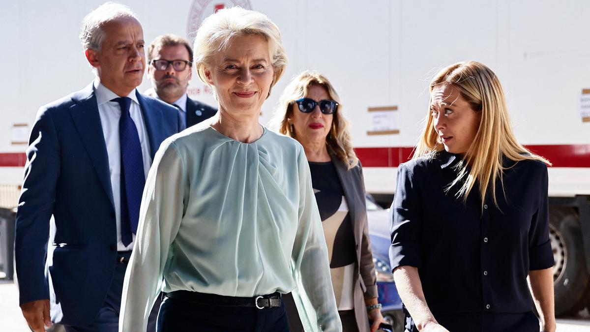 Von der Leyen visita Lampedusa invitada por Meloni