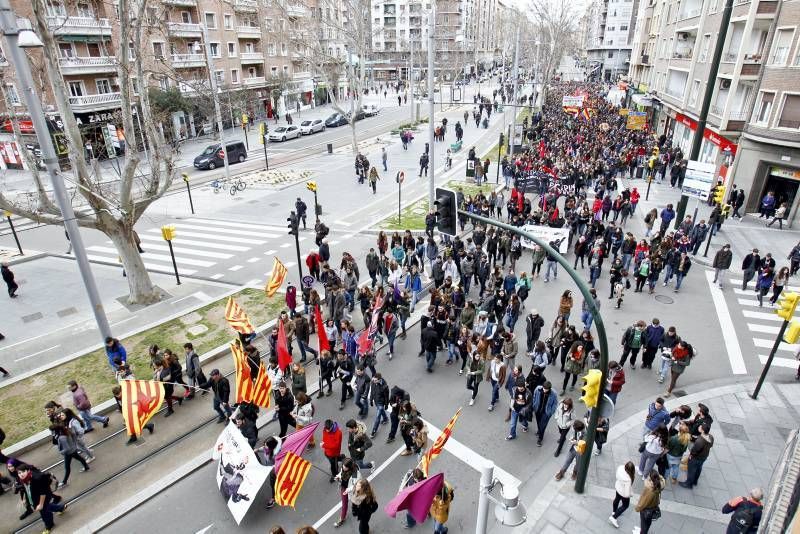 Manifestación estudiantes en contra del 3+2