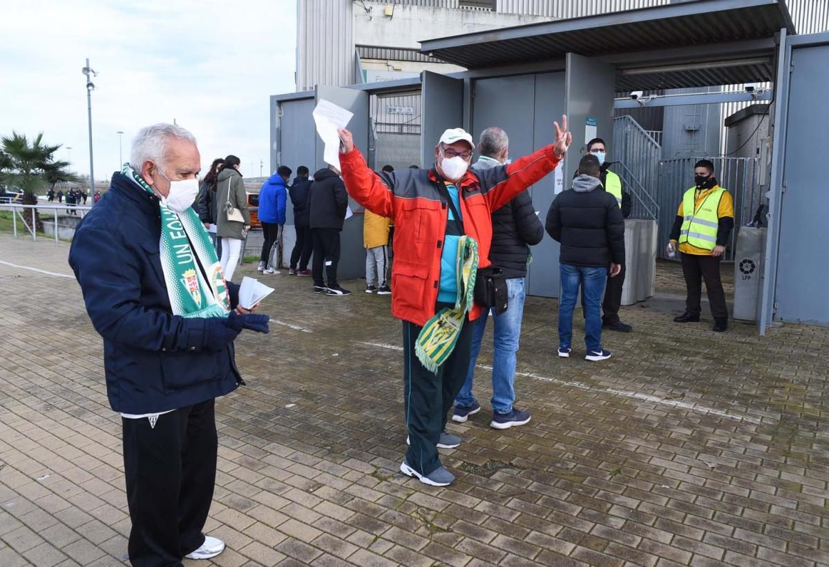 Los aficionados en el partido de Copa del Rey