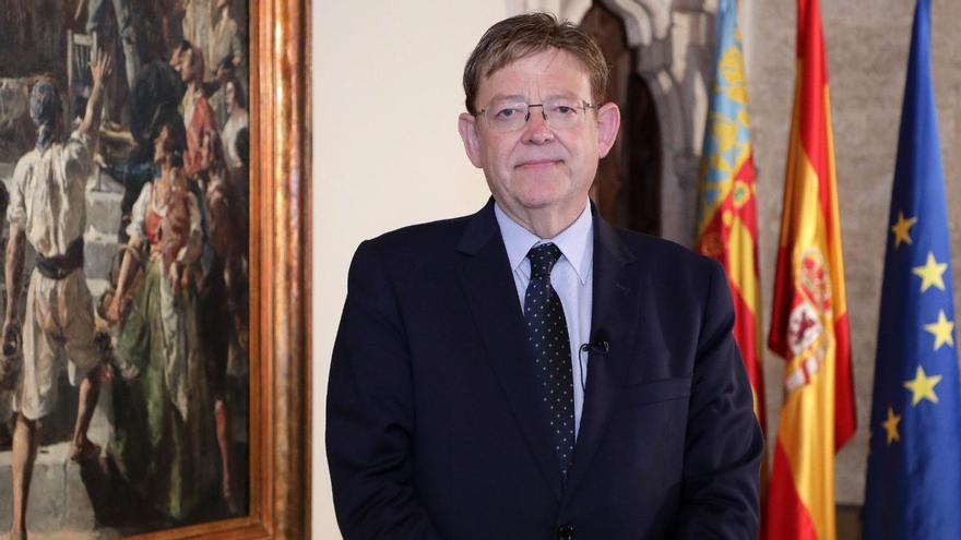 Ximo Puig, en el Palau de la Generalitat, en València.