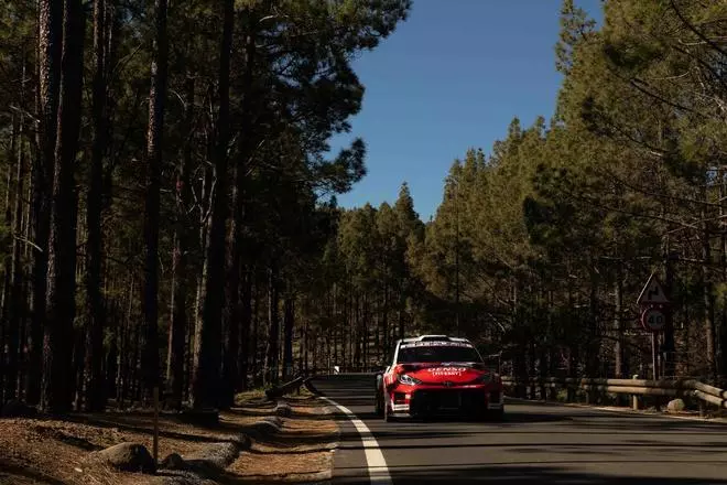 Segunda etapa del Rally Islas Canarias entre Valleseco y Artenara