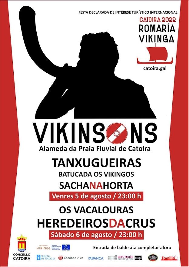 El cartel del &quot;Vikinsons&quot;.