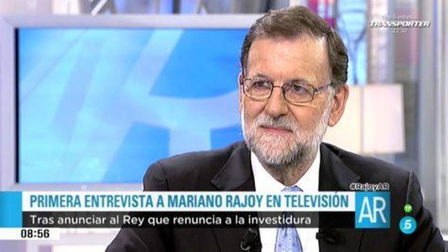 Mariano Rajoy, en el programa de Ana Rosa Quintana.