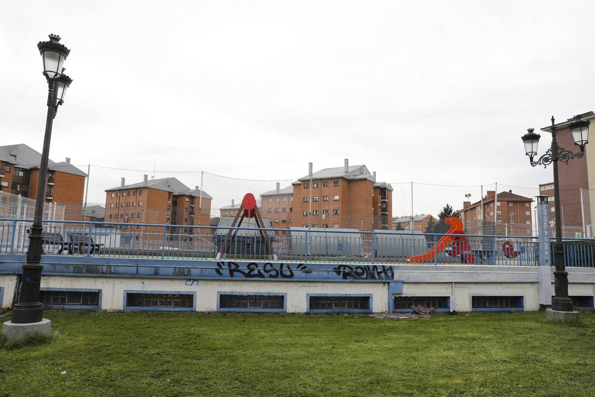 El parque infantil de La Carisa.