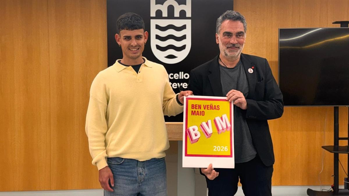 Manuel Xiráldez e Demetrio Gómez na presentación, este xoves, do Ben Veñas Maio 2026.