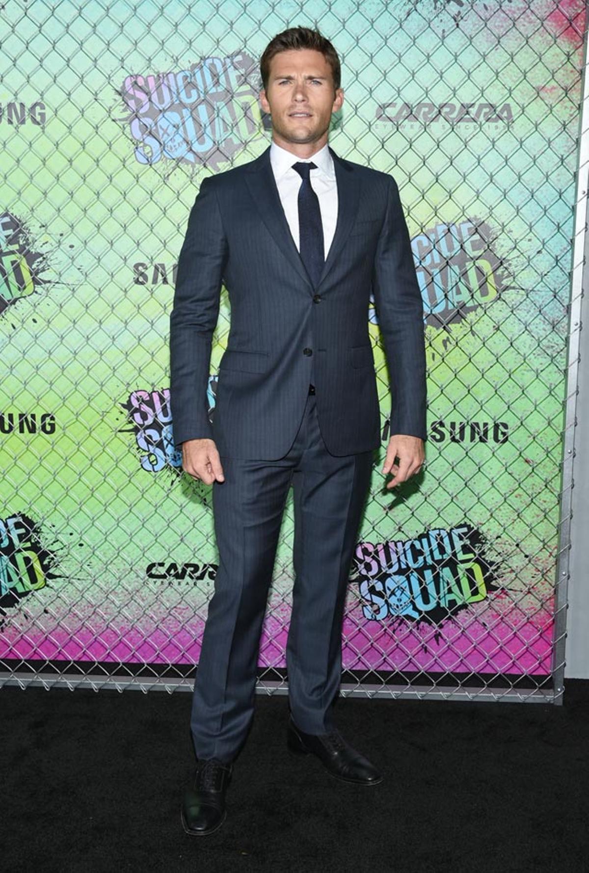 Scott Eastwood, en la première del Escuadrón Suicida en Nueva York.