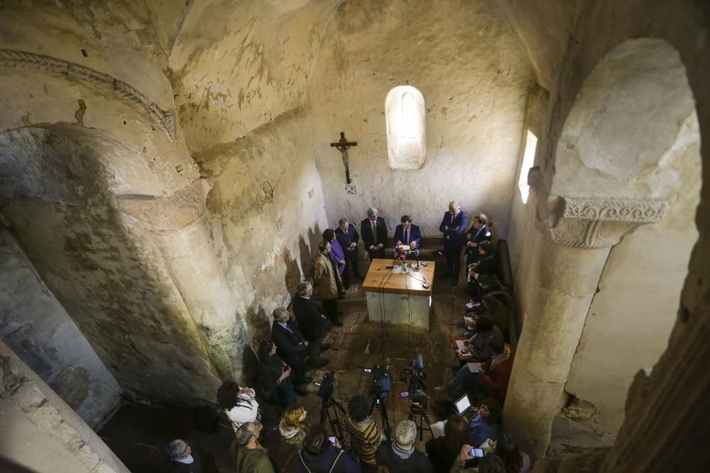 Presentación del proyecto de restauración de las pinturas murales de San Miguel de Lillo