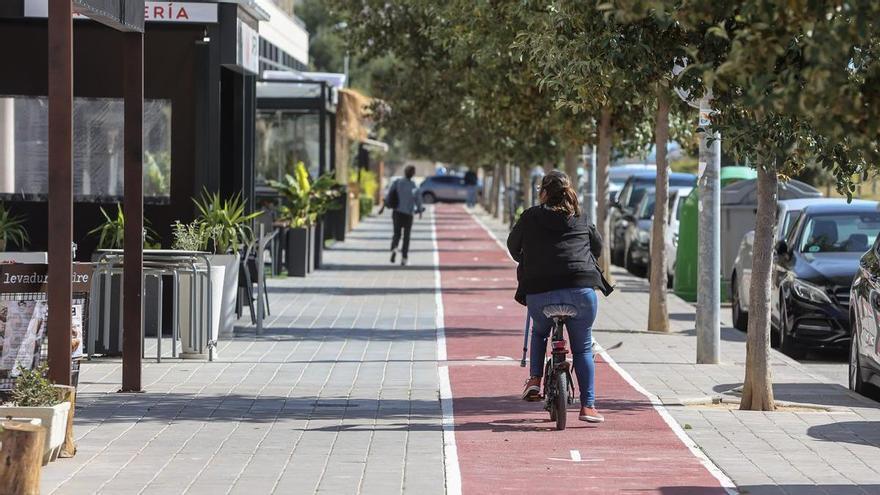 Cambios en el tráfico en el entorno del PAU 5 de Alicante: velocidad, aparcamientos y carriles bici