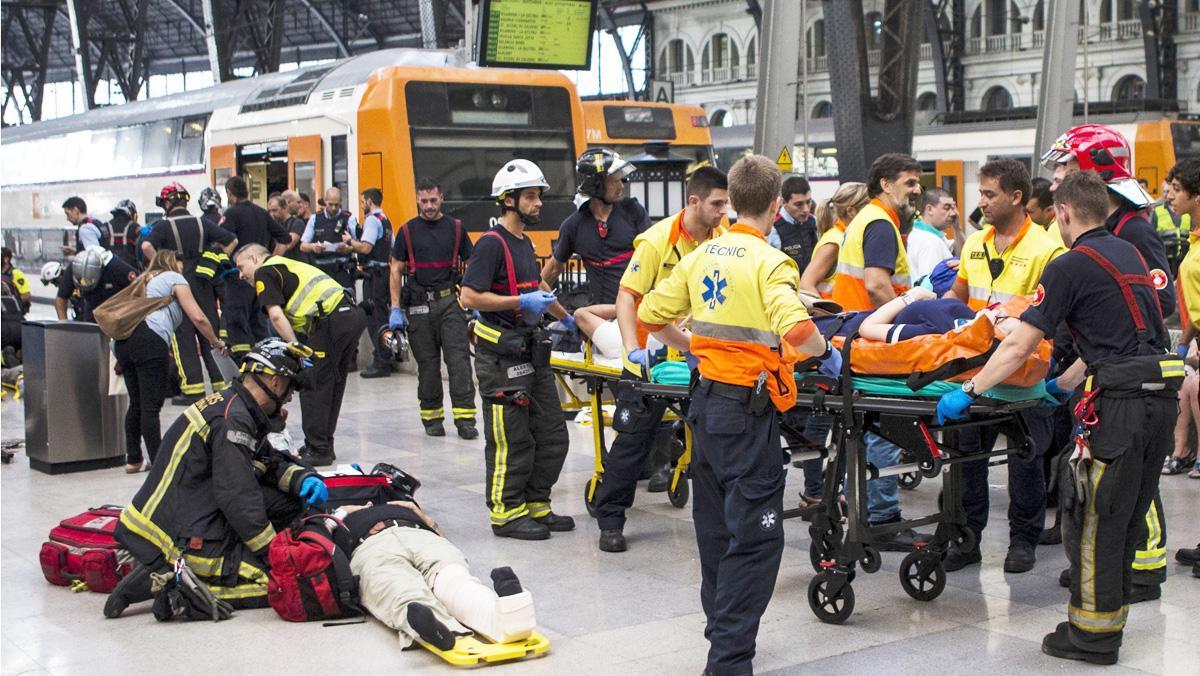 Accident de tren a lestació de França