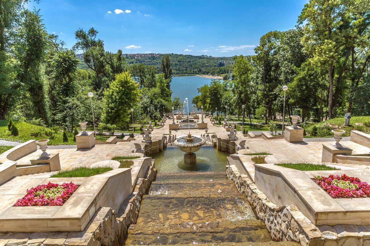 Un parque en Chisináu, capital de Moldavia