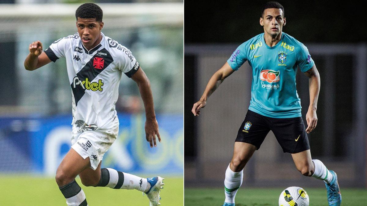 Andrey Santos y Kaiky, dos joyas brasileñas que el Barça tiene en su radar