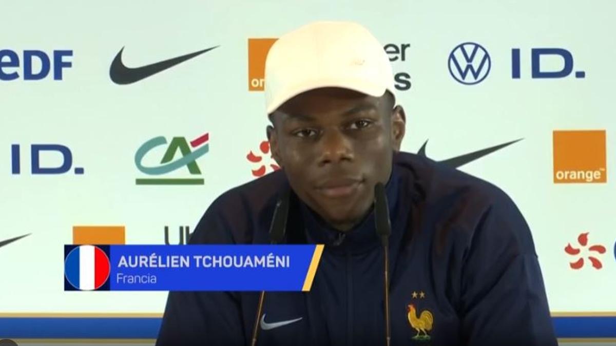 Tchouaméni: "Mbappé tiene muchas ganas de jugar, comienza a acostumbrarse a la máscara"