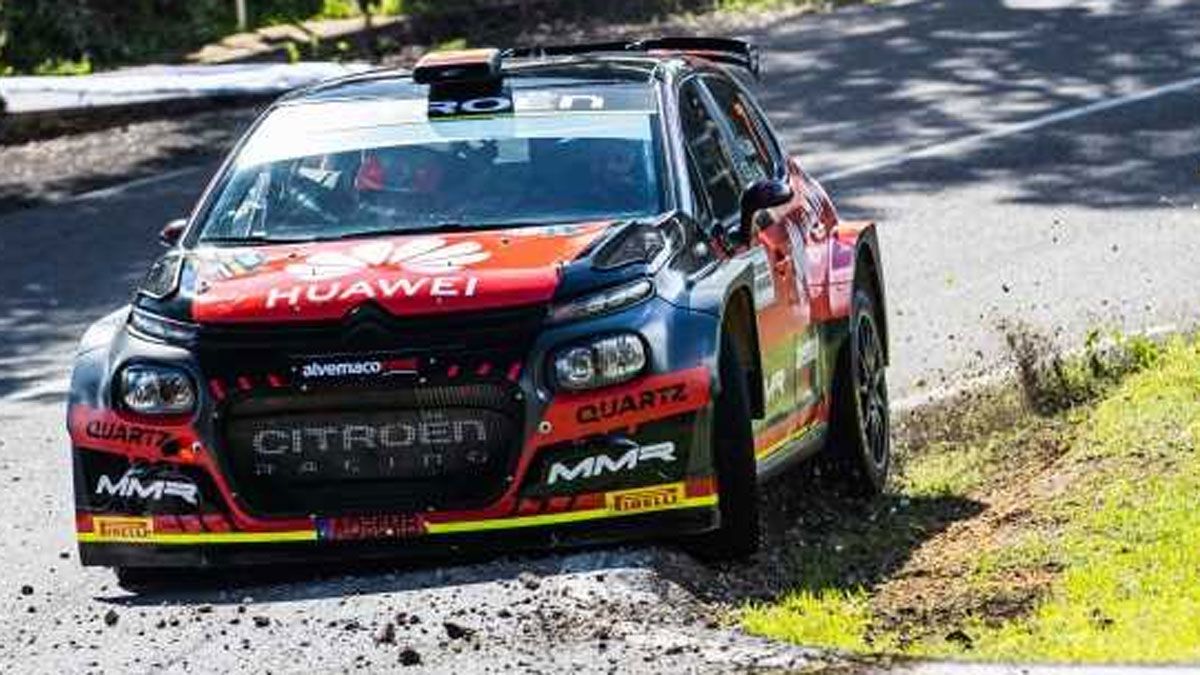 Cachón ha logrado su primer triunfo en el Nacional de rallies