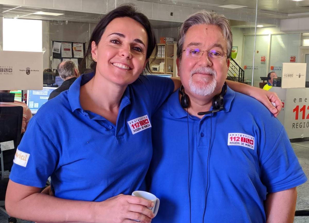 Avilés Abellán, junto a su compañera Purificación Sánchez Moreno.