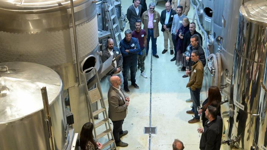 Un momento de la iniciativa de Ashotel en la bodega Linaje del Pago. | EL DÍA