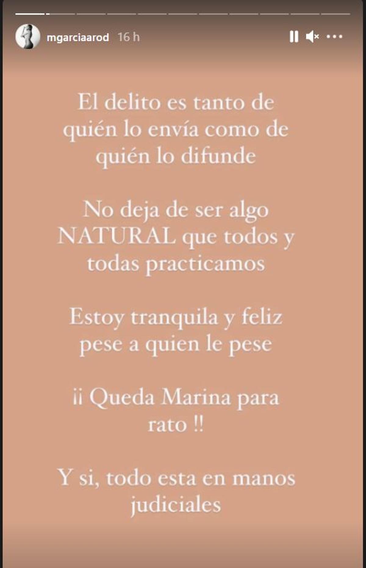 Mensaje Marina Isla de las Tentaciones