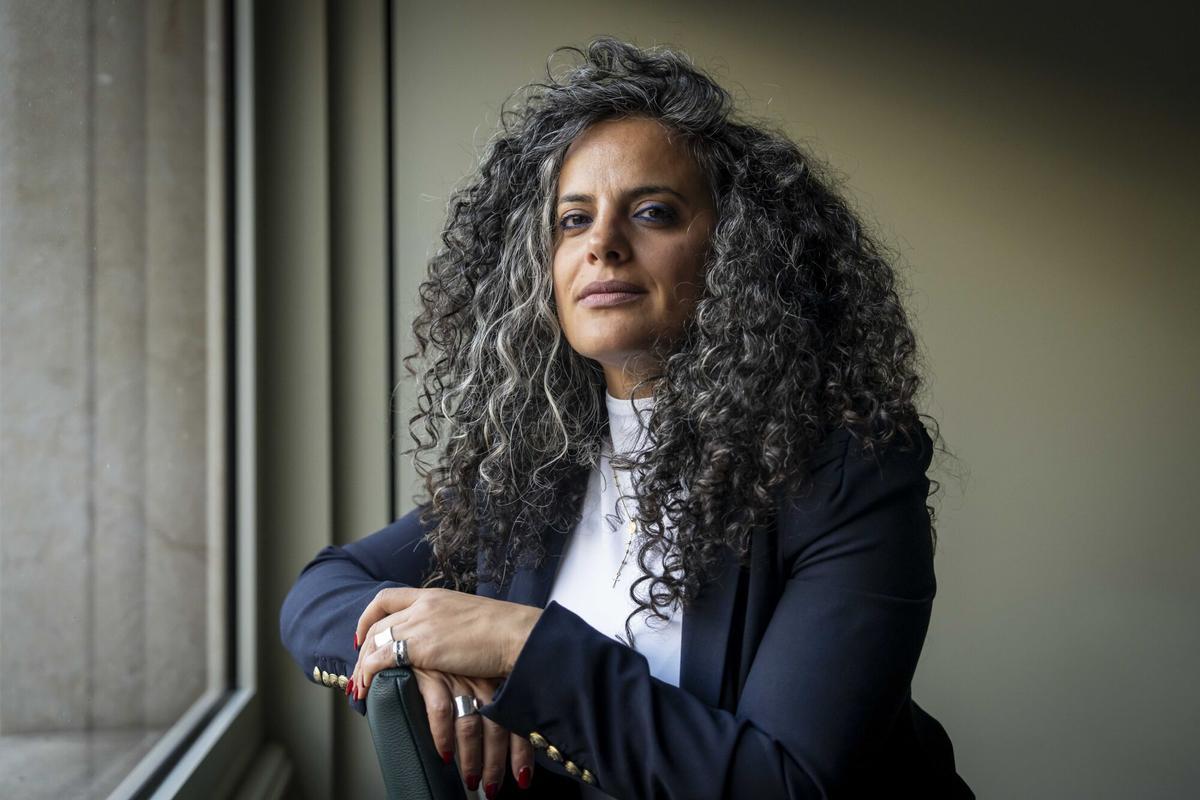 Barcelona 07/09/2025 Deportes. Entrevista Honey Thaljieh, futbolista, cofundadora de la selección femenina de futbol de Palestina y Relaciones Públicas de la FIFA. Gallery Hotel. AUTOR: MANU MITRU