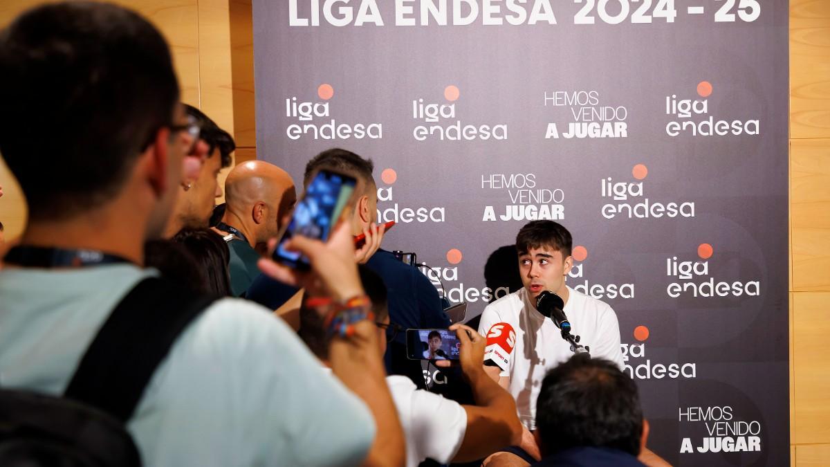 Juan Núñez, en la presentación de la Liga Endesa 24/25