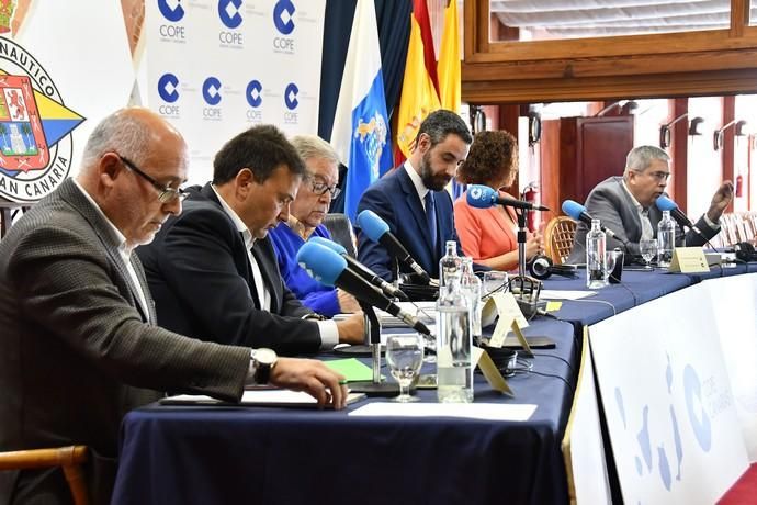 07/05/2019 LAS PALMAS DE GRAN CANARIA. .Los candidatos de los principales partidos al Cabildo de Gran Canaria contrastan sus propuestas en un debate organizado or la cadena COPE, en el Real Club Náutico de Gran Canaria. Nueva Canarias, Antonio Morales. JxGC Coalición Canaria, José Miguel Bravo de Laguna. PP AV, Marco Aurelio Pérez. Sí Podemos, Sara Ramírez. PSOE, Luis Ibarra.  Fotógrafa: YAIZA SOCORRO.  | 07/05/2019 | Fotógrafo: Yaiza Socorro