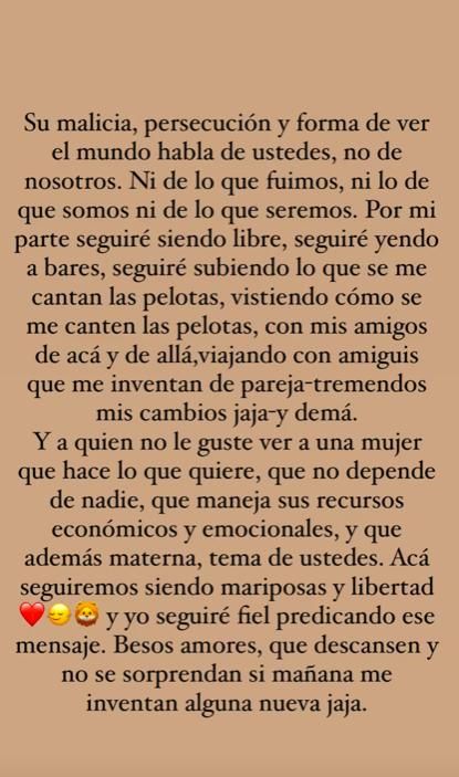 Stories de Candela Sánchez