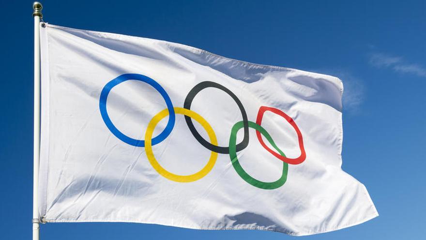 Bandera de los Juegos Olímpicos.