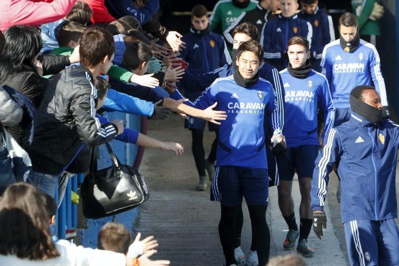 Partido de entrenamiento del Real Zaragoza en La Romareda