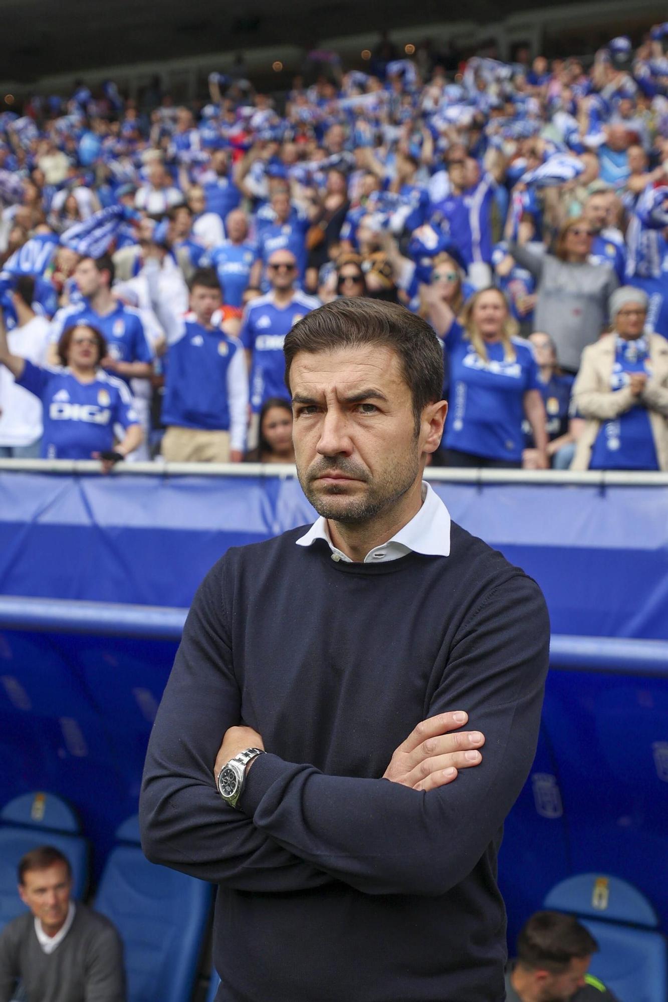EN IMÁGENES: Ambientazo en la valiosa victoria del Oviedo contra el Zaragoza