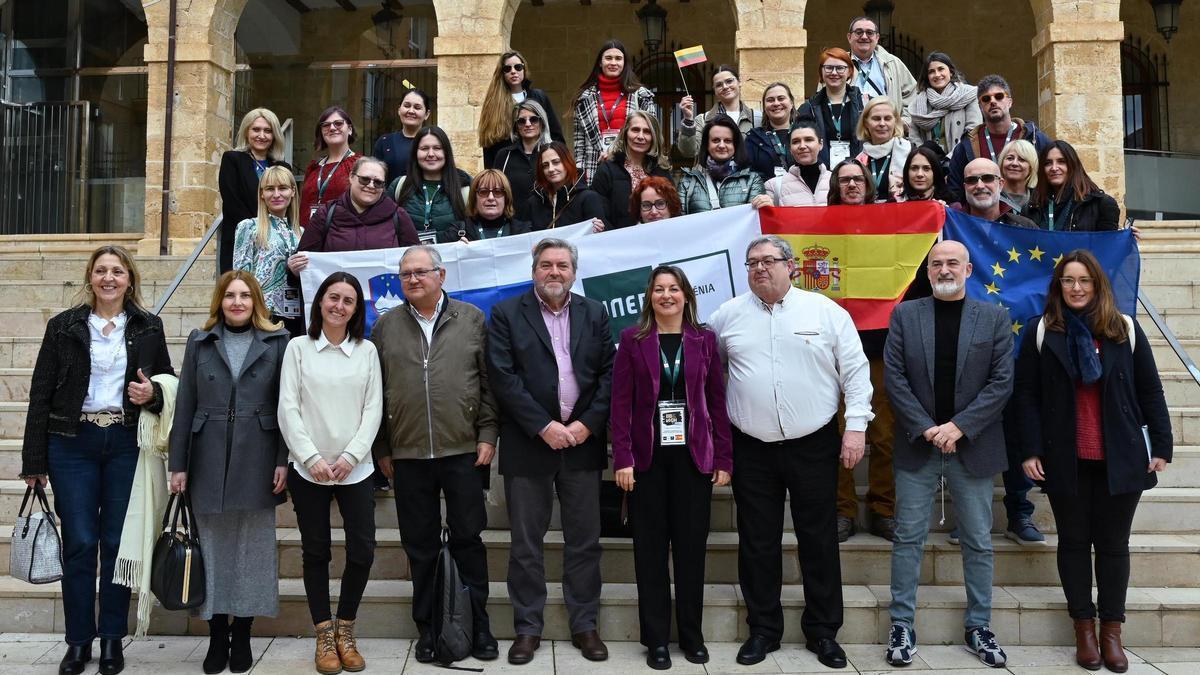 Imagen del encuentro en Dénia el pasado mes de enero de las delegaciones del proyecto europeo