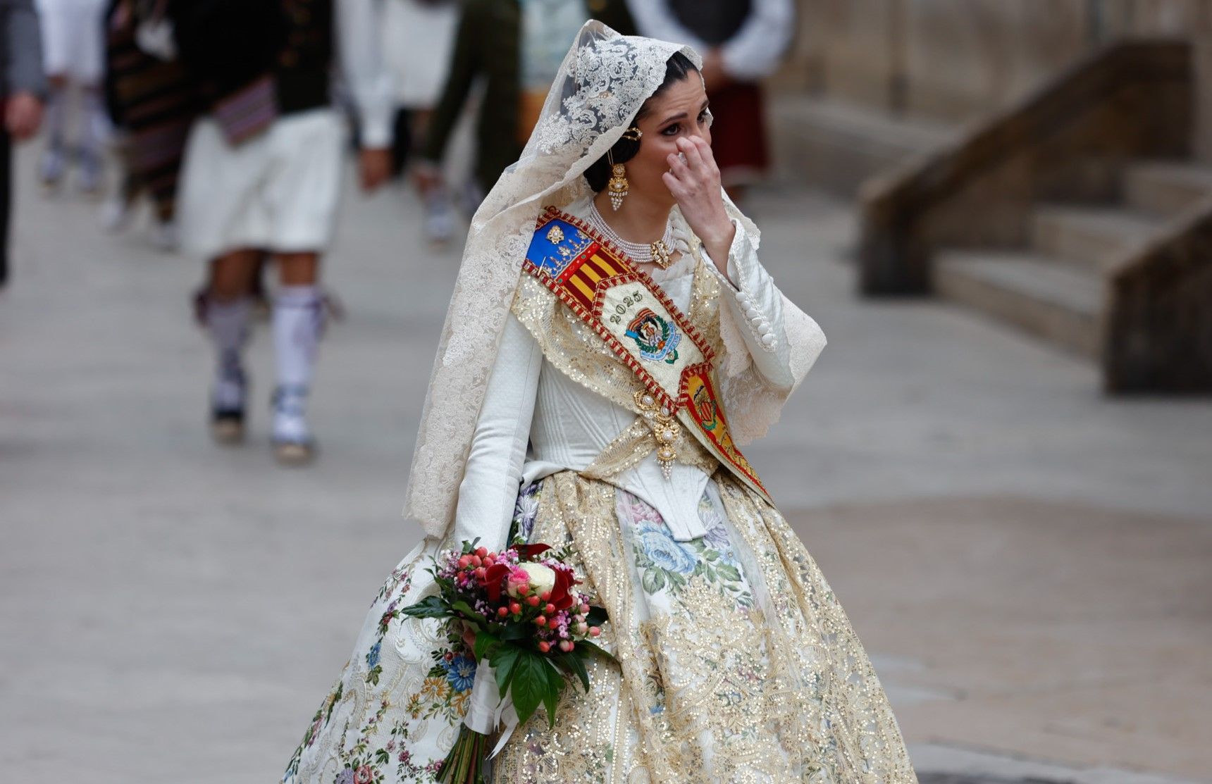 Falleras Mayores en la Ofrenda 2025. Día 17 (1/4)