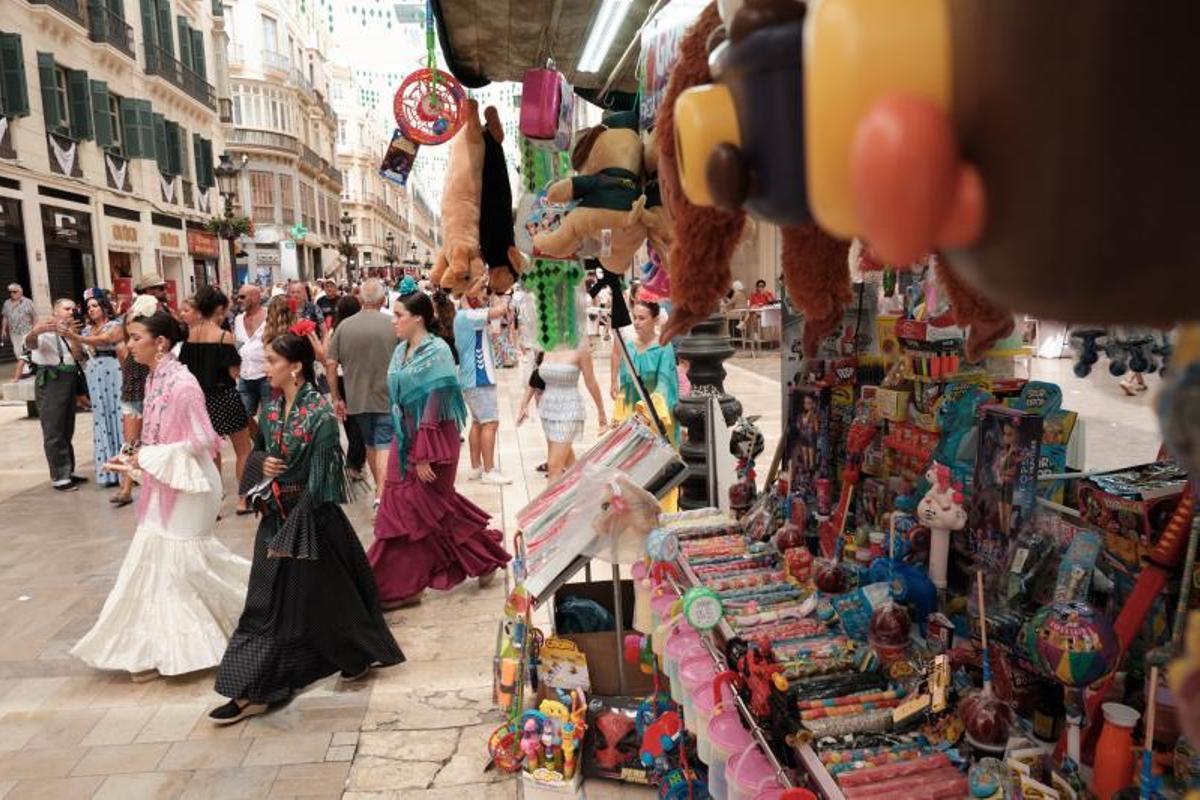Otro de los puestos en la calle Larios
