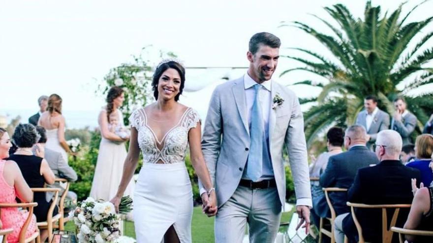 Michael Phelps comparte las fotos de su boda secreta