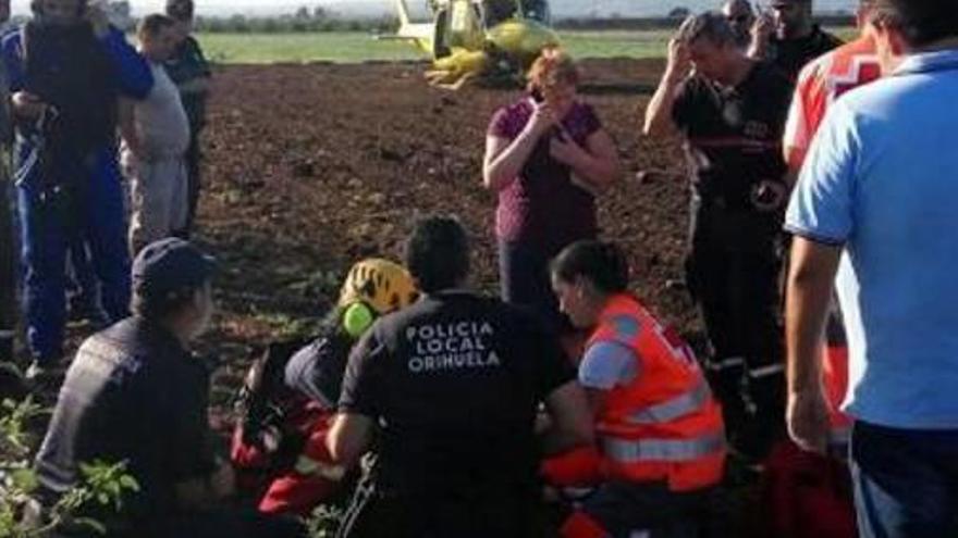 Una imagen del rescate facilitada por la Policía Local.