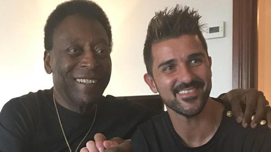 Pelé y el Guaje Villa, juntos.