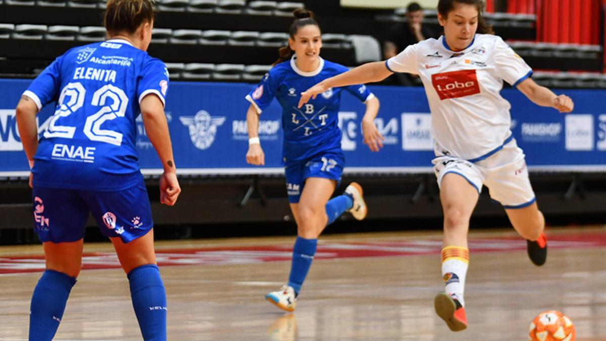 Nicol Armoa, durante un partido con el Sala Zaragoza.