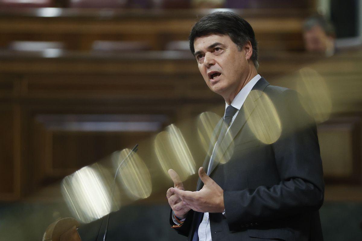 Carlos Rojas, este miércoles, en la tribuna del Congreso de los Diputados.