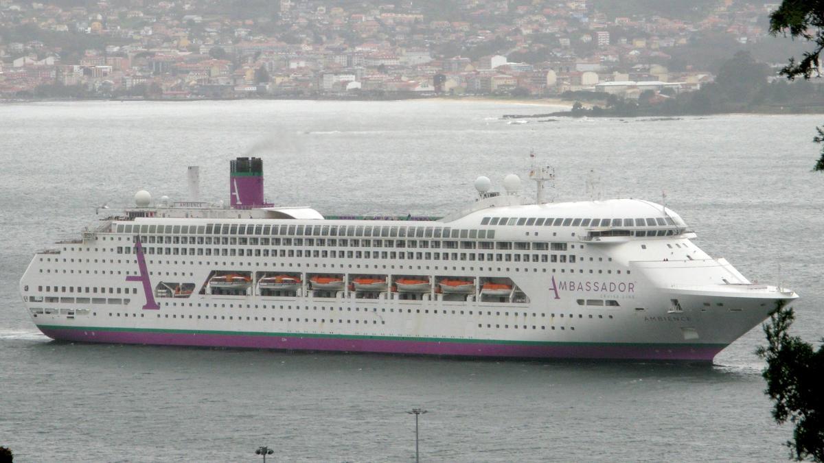 El crucero 'Ambience', en su última escala en Vigo el pasado agosto