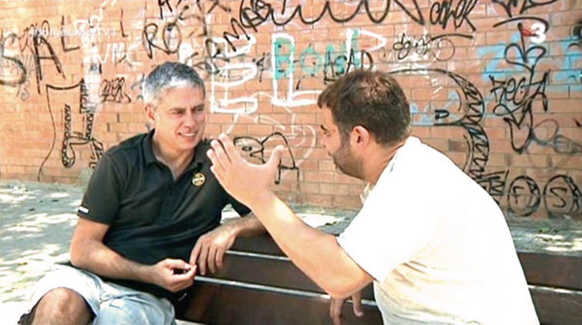 Om i Vázquez a la barriada de Sant Roc de Badalona (TV-3).