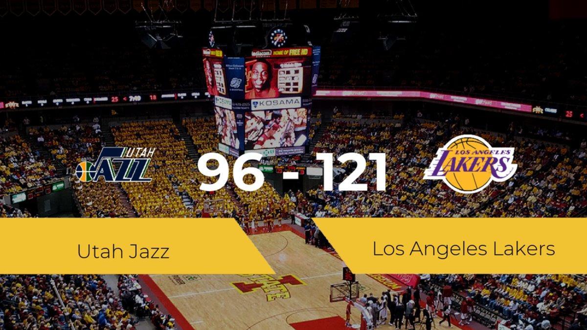 Los Angeles Lakers gana a Utah Jazz por 96-121