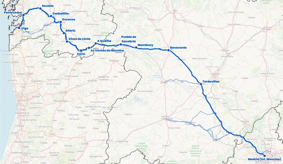 Vigo-Pontevedra-Madrid